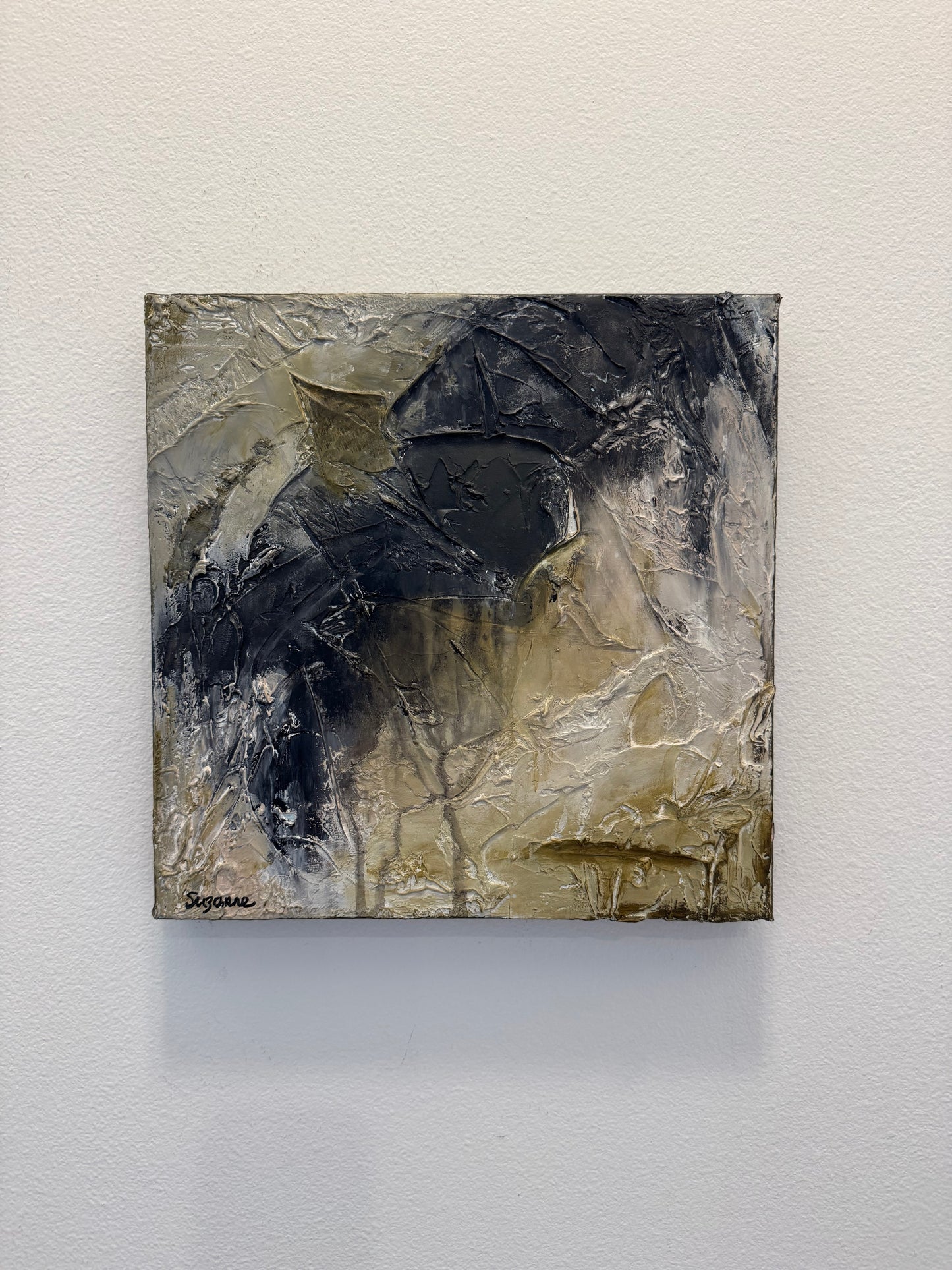 "Midnight Dusk" – 12x12 Textured Acrylic Painting