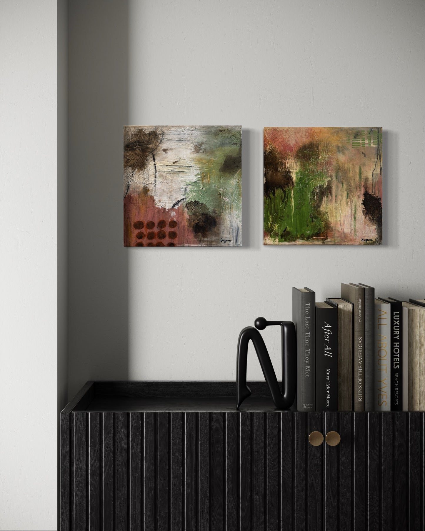 "Fading Coordinates" - 12 x12 Acrylic Abstract Original Artwork