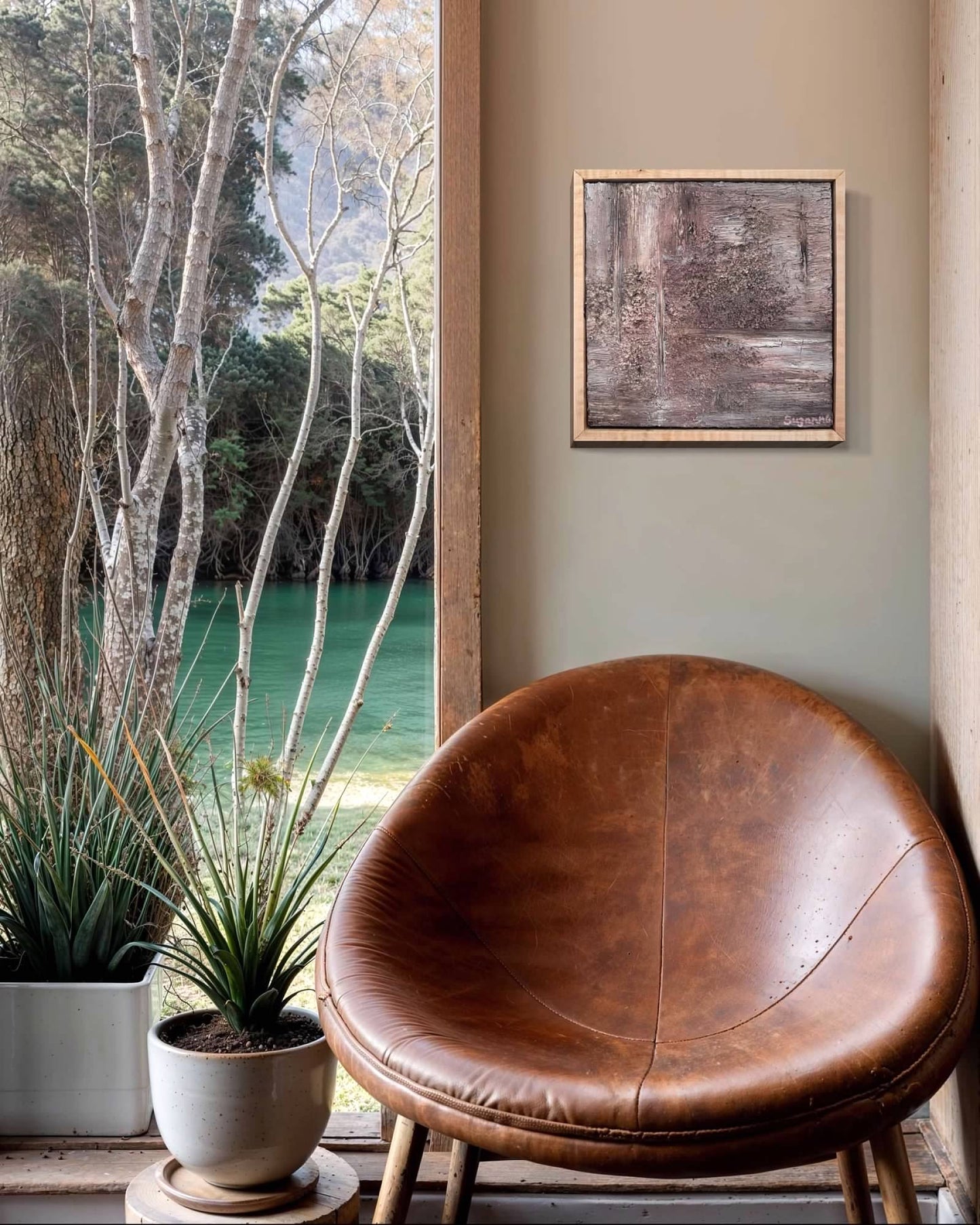 "Heather Stone" 10x10 Textured Acrylic Original