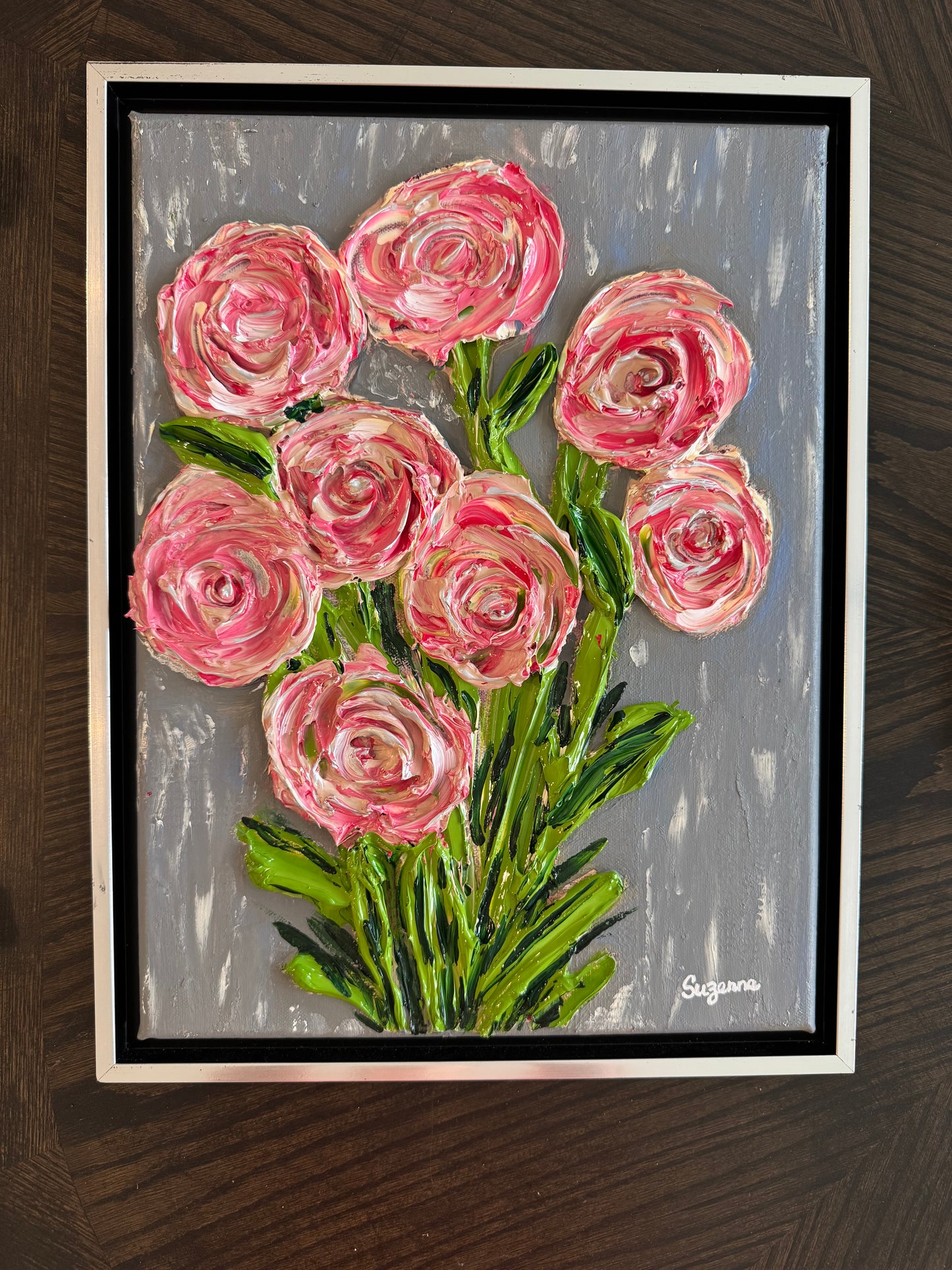 Textured Bouquet Painting
