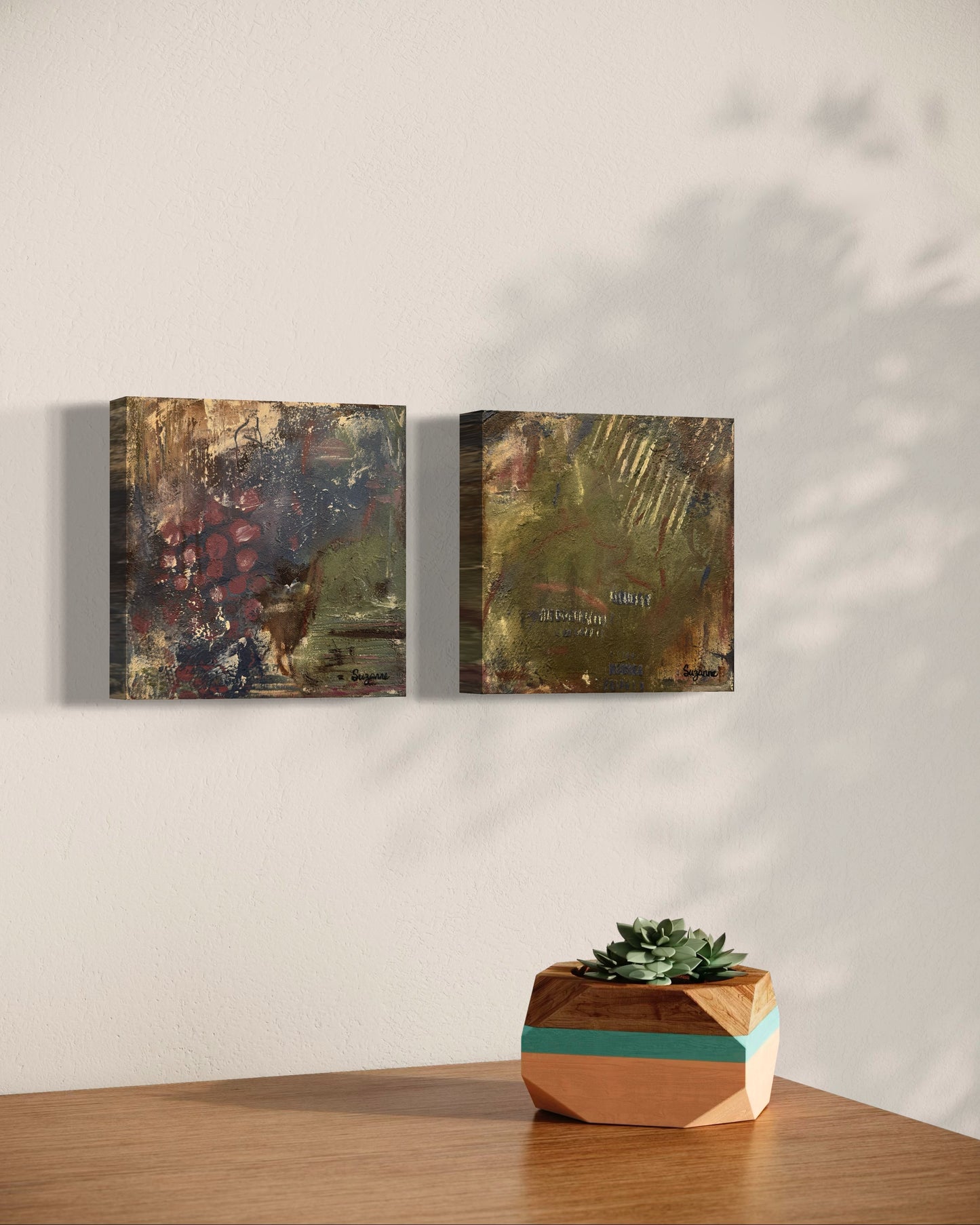 10x10 Acrylic Textured Abstract Art