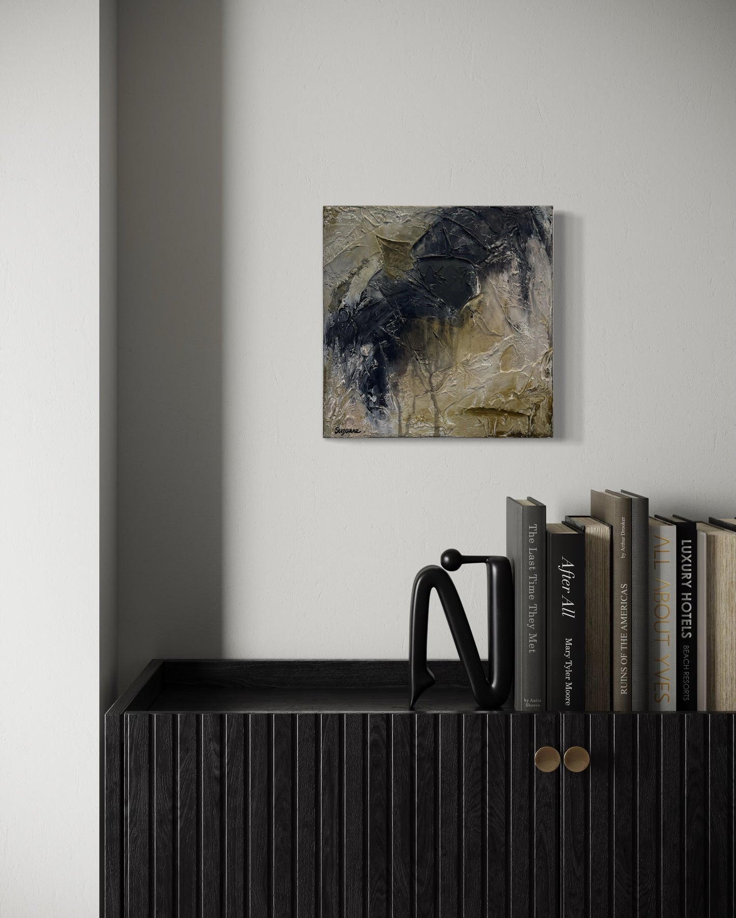 "Midnight Dusk" – 12x12 Textured Acrylic Painting