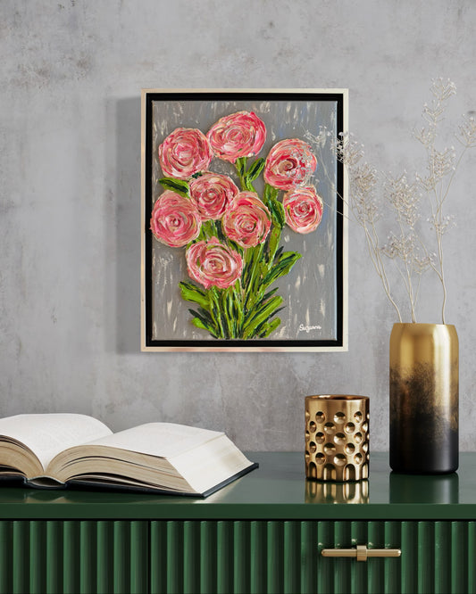 Textured Bouquet Painting