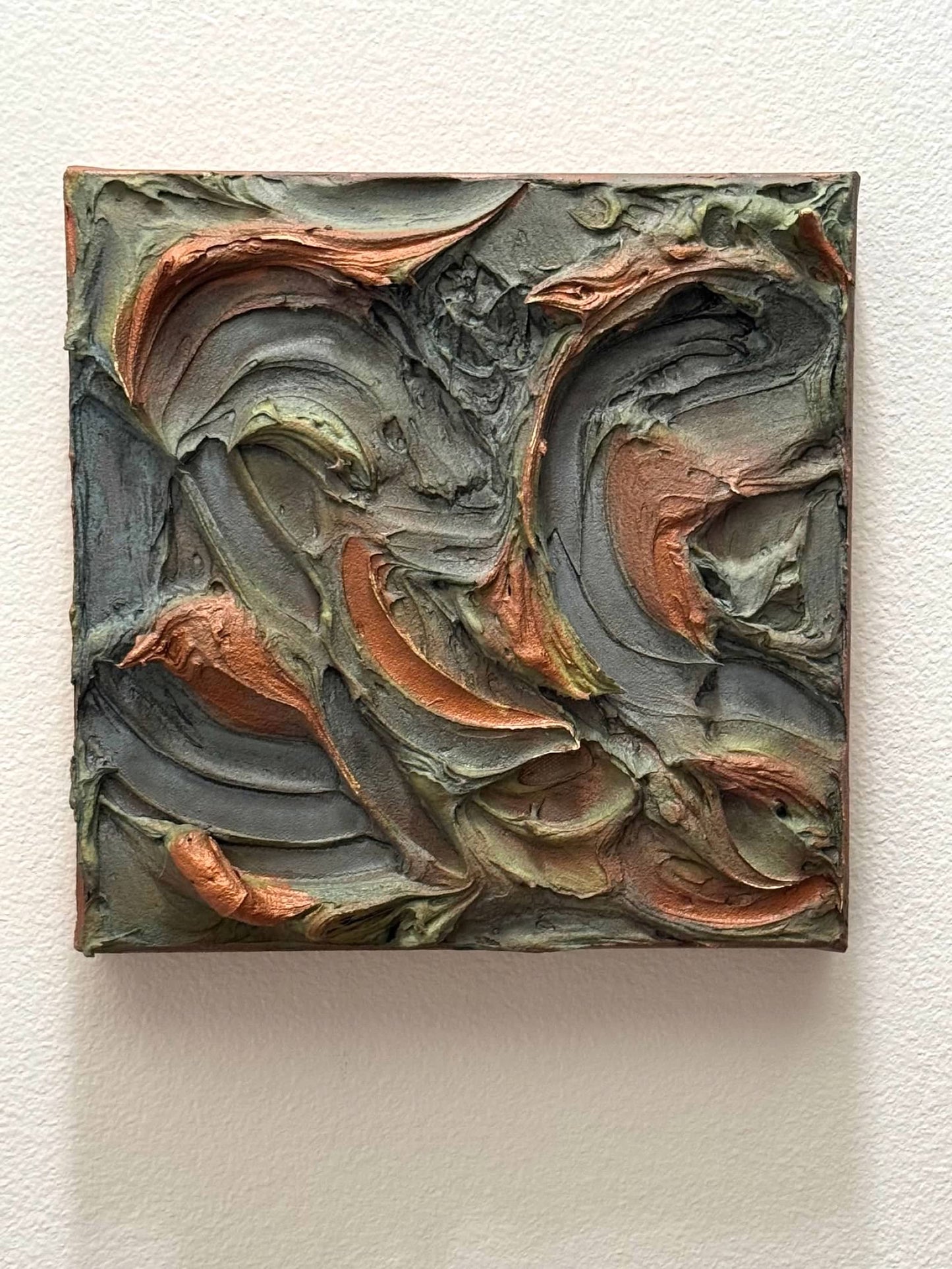 Echoes of Earth – 12"x12" Textured Acrylic Canvas