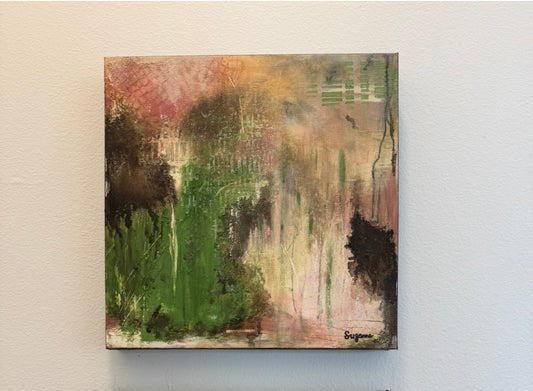 "Fading Coordinates" - 12 x12 Acrylic Abstract Original Artwork
