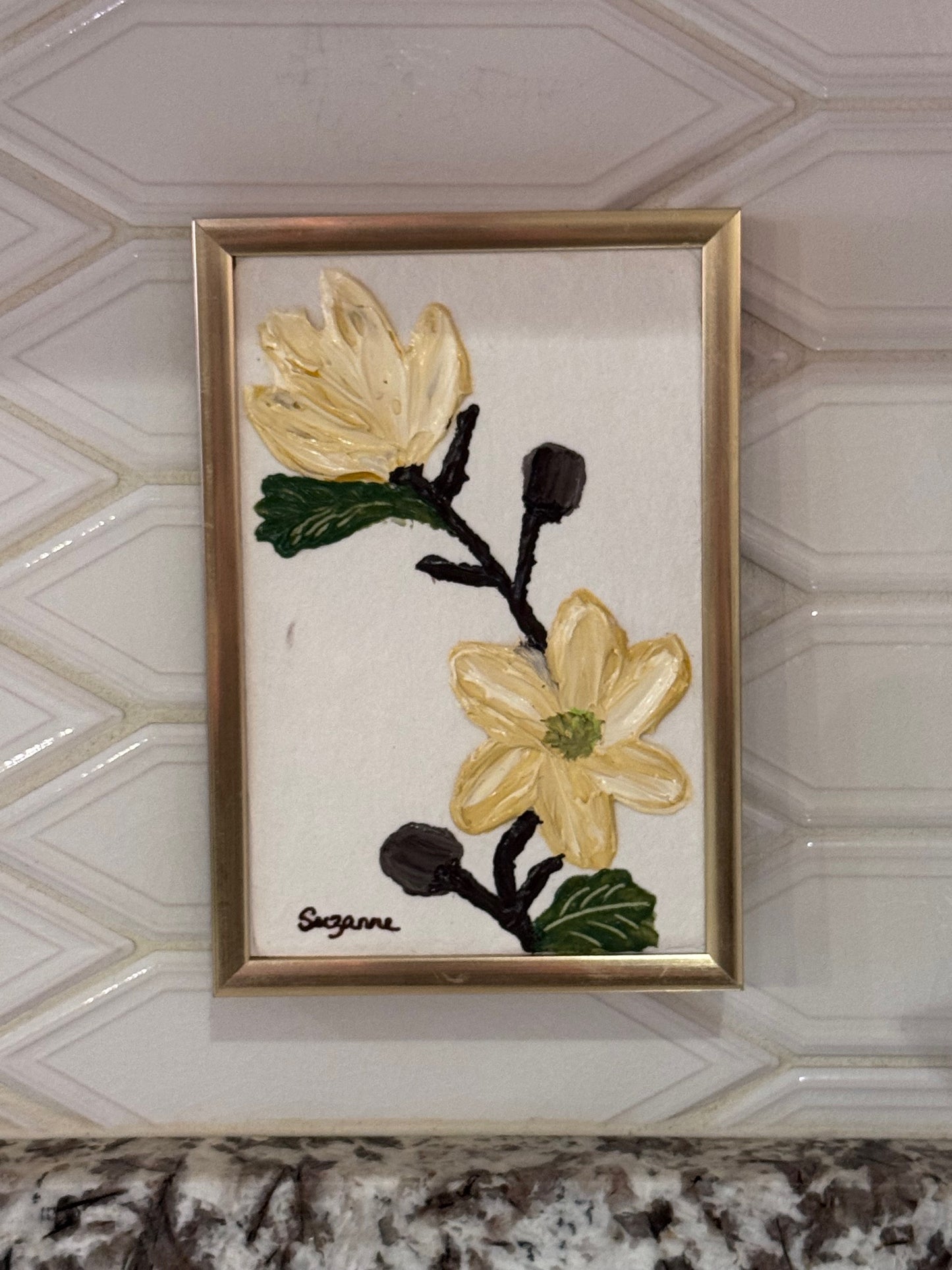 4x6 Original Hand-Painted Floral "Outlet Art