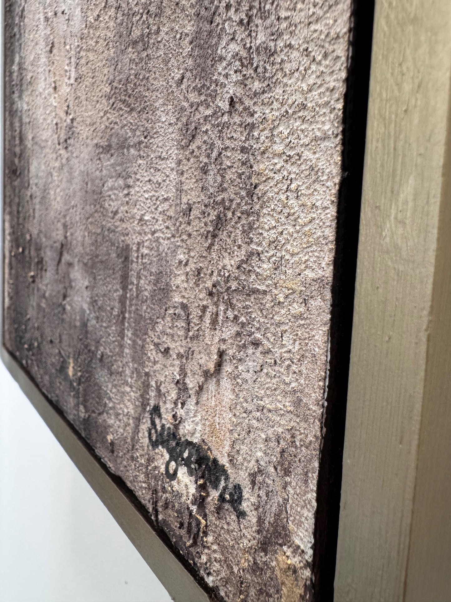 "Ashen Veil" 10x20 Textured Acrylic Original