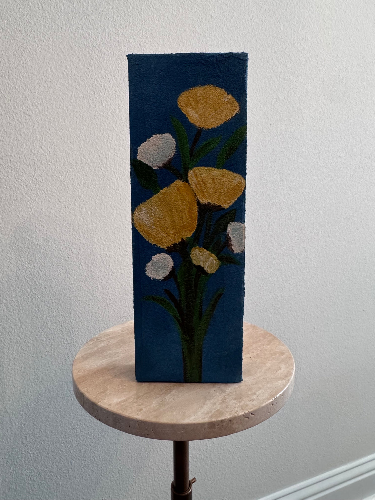 Floral on Textured Canvas: 4x12 (pair)