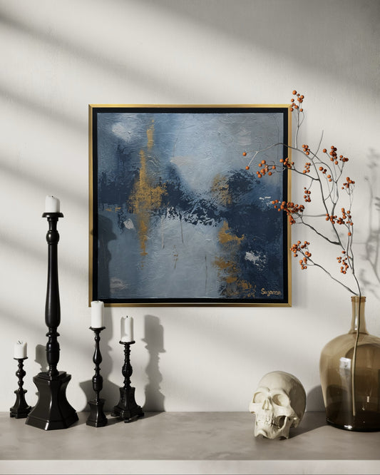 "Midnight Tides" 20x20 Original Acrylic Painting