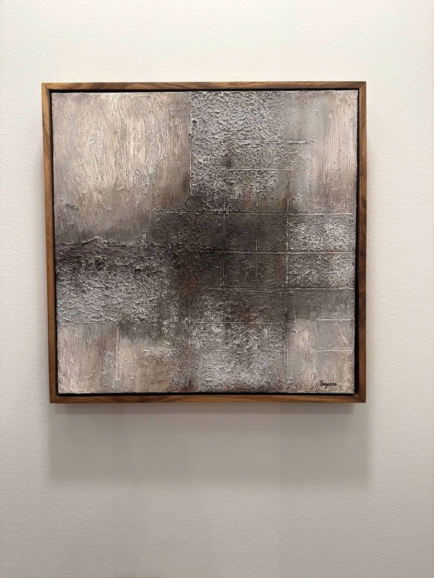 "Urban Grid" 20x20 Textured Acrylic Original