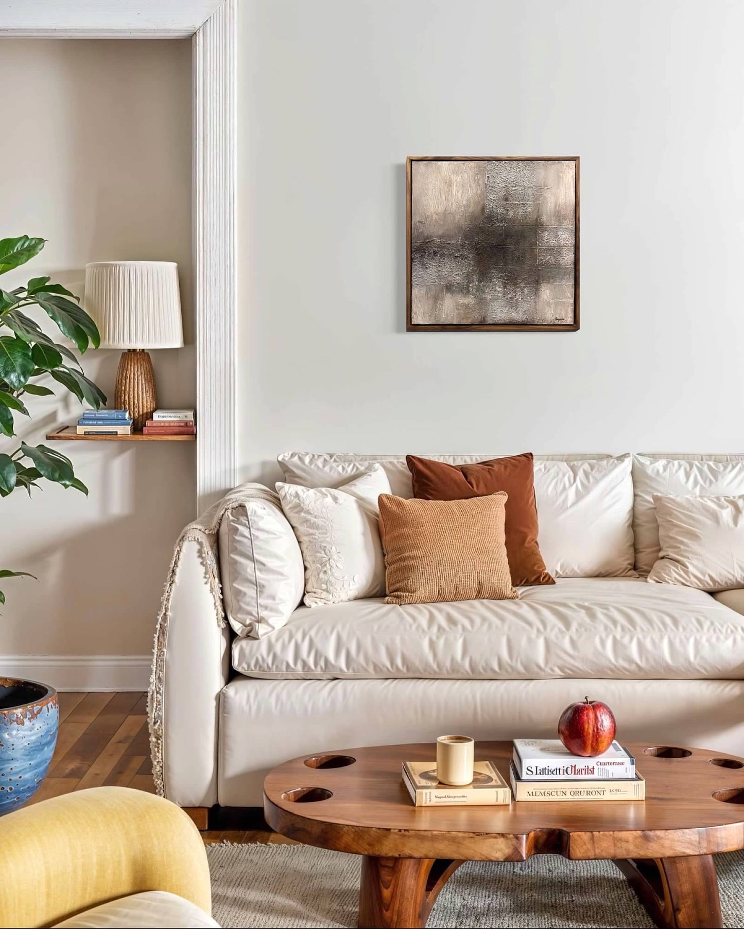 "Urban Grid" 20x20 Textured Acrylic Original