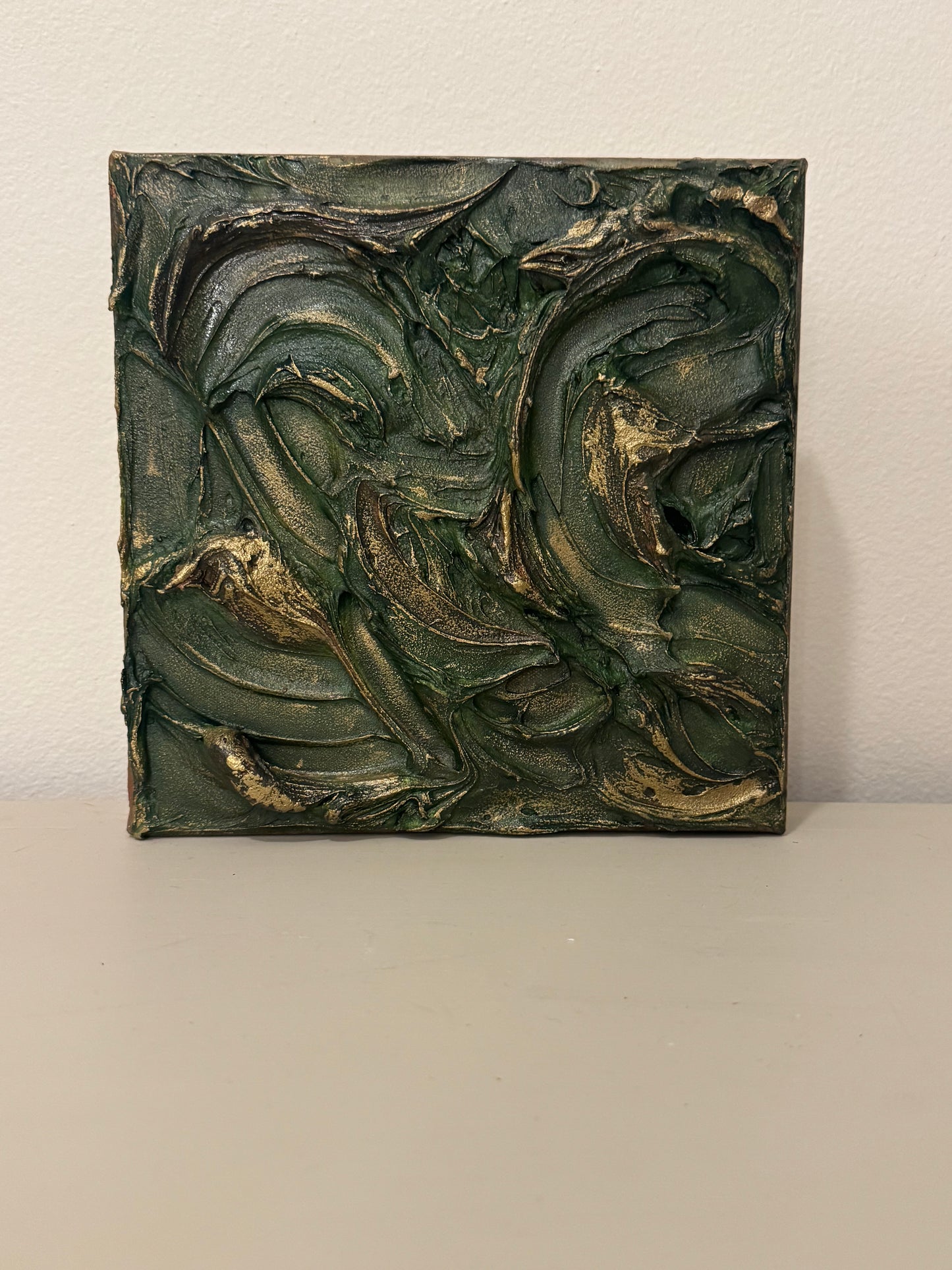 Echoes of Earth – 12"x12" Textured Acrylic Canvas