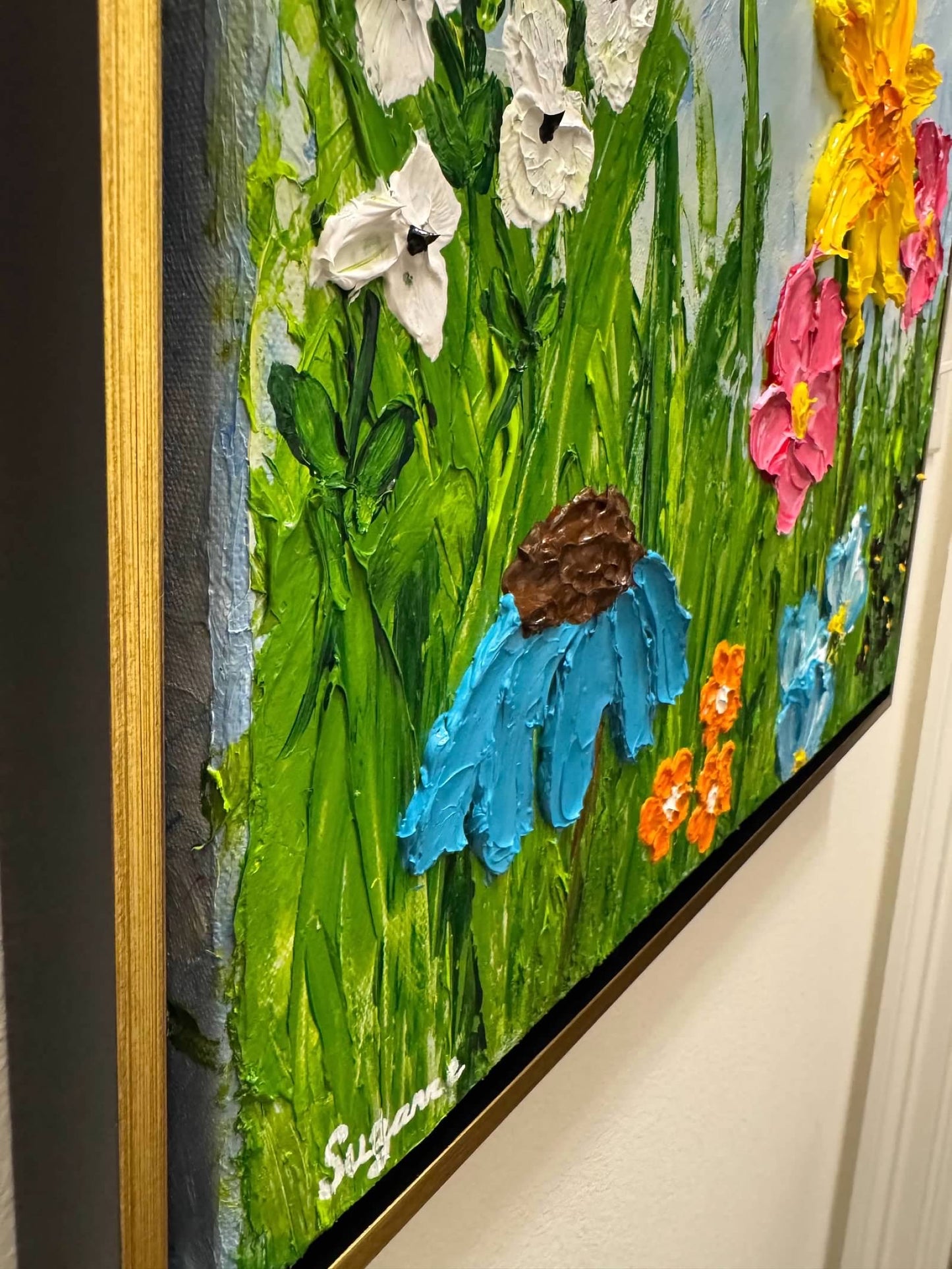 Floral Spring Texture Painting - 16x20